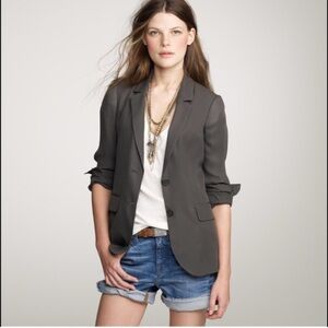 Jcrew silk georgette Maddie blazer